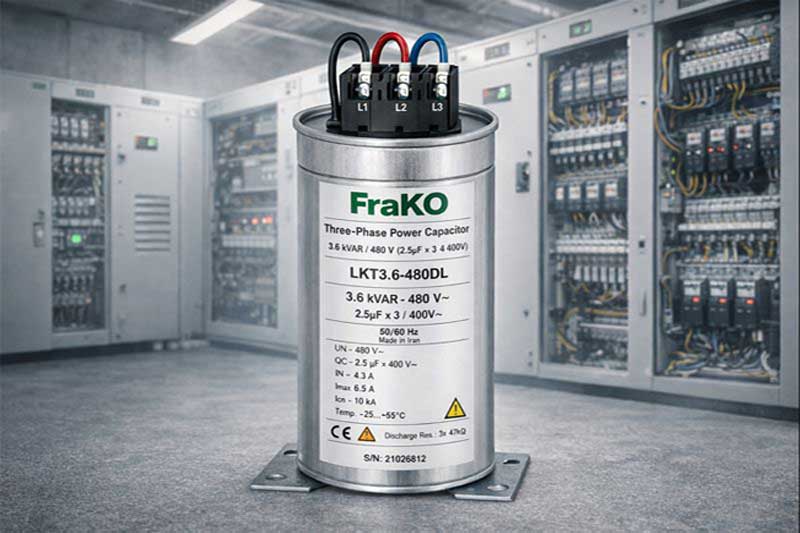 خازن سه‌ فاز 3.6 کیلووار فراکو