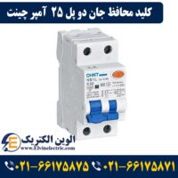 کلید محافظ جان تک پل + نول 25 آمپر چینت