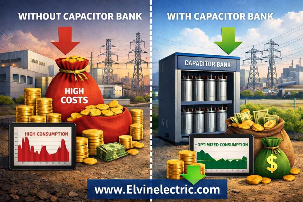 کاهش هزینه برق با بانک خازن 1