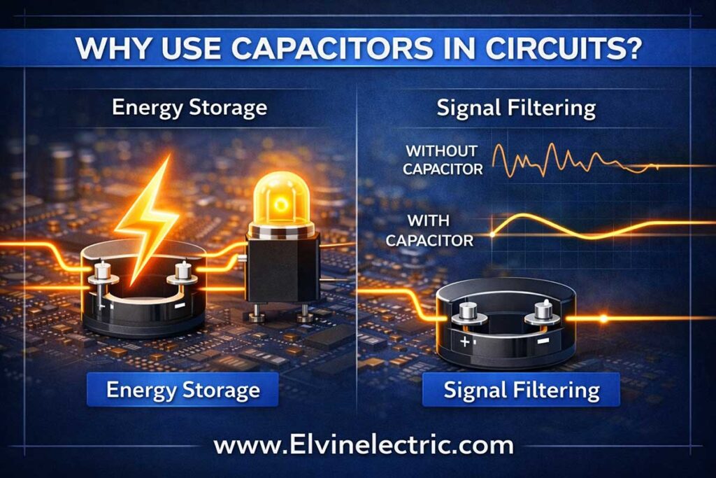 علت استفاده از خازن