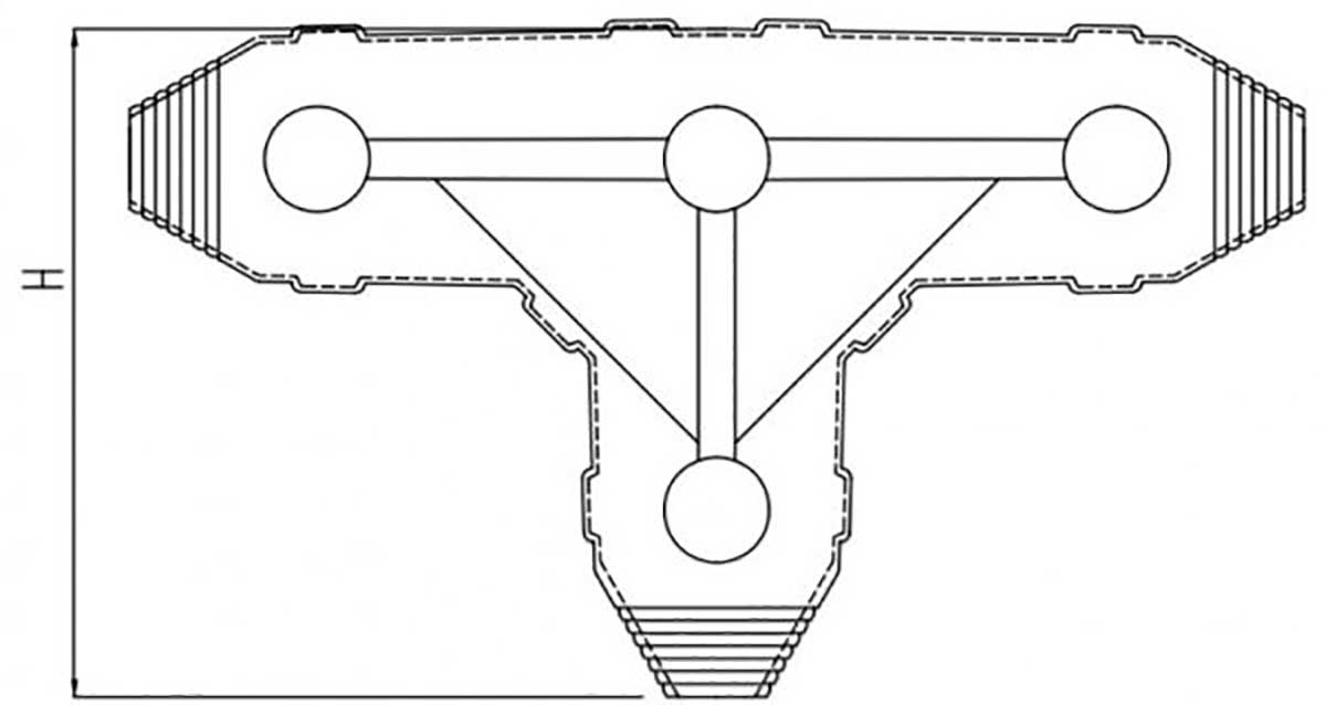 مفصل رزینی سه راهی T برنا BT1 2 کاتالوگ مفصل رزینی برنا الکترونیک
